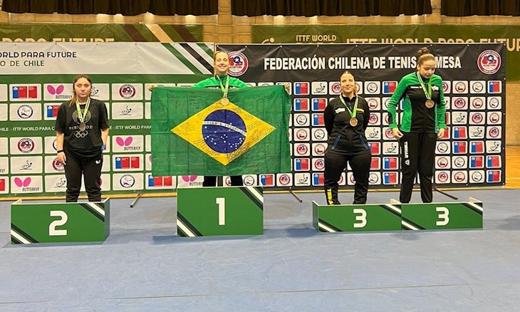 No primeiro dia de pódios do ITTF Para Future Santiago, Brasil fatura sete ouros