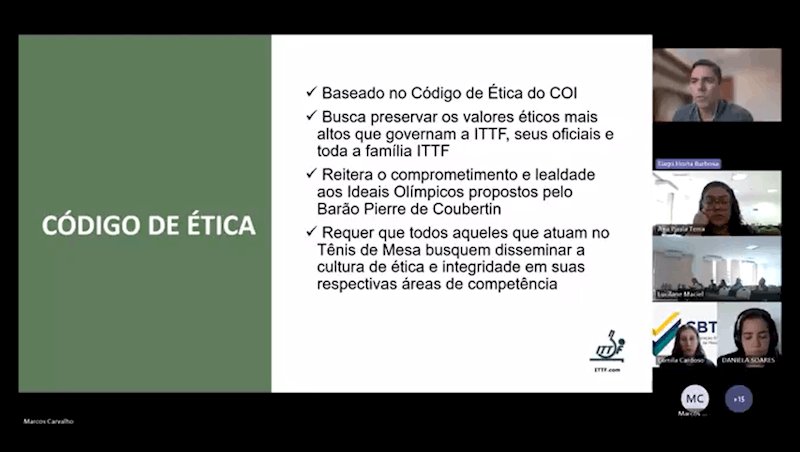 Integridade no esporte foi tema de palestra no Ciclo 2024 de Qualificação em Gestão CBTM