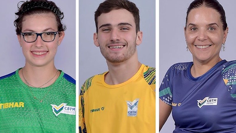 Trio vai disputar os Jogos Paralímpicos. Fotos: Ma