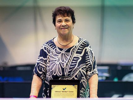 Irmã de Biriba recebe homenagem em nome do ídolo durante o WTT Star Contender São José dos Campos