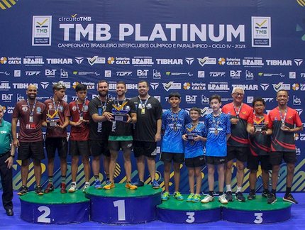 Academia Power Pong/SP fatura o título do Absoluto D masculino de Equipes de Clubes do TMB Platinum - Campeonato Brasileiro