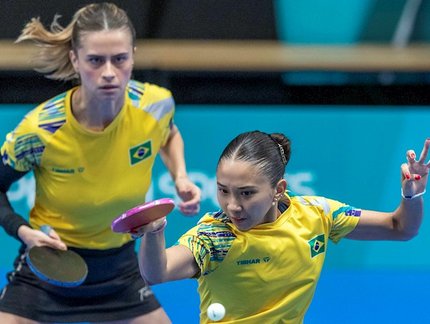 TÊNIS DE MESA NO PAN – Duplas feminina e masculina do Brasil se classificam para disputar o título em Santiago