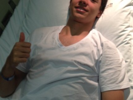 Cirurgia de Hugo Calderano é considerada um sucesso pelos médicos