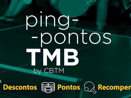 CBTM disponibiliza plataforma do Ping Pontos TMB; filiados podem acumular pontos e trocar por prêmios