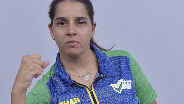 Em Paris, além da categoria individual, Cátia disp