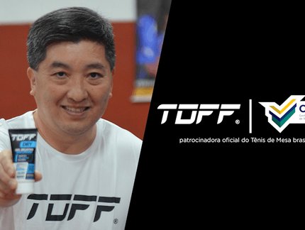 Nova patrocinadora do tênis de mesa brasileiro, Toff vai auxiliar a modalidade com produtos dermo-funcionais de aumento da performance