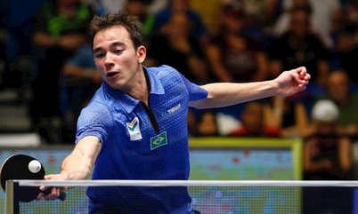 Hugo Calderano vence duelo brasileiro na estreia e vai enfrentar sul-coreano que surpreendeu o mundo em 2019