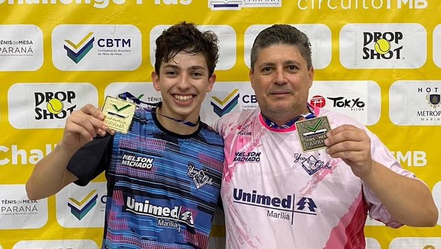 Tênis de Mesa de Marília vence a classificação geral eficiência de clubes/cidades do TMB Copa Brasil Challenge Plus de Tênis de Mesa em Maringá