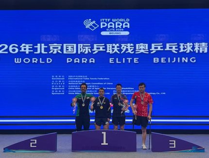 Brasil conquista seis medalhas nas disputas individuais do ITTF World Para Elite Beijing 2026