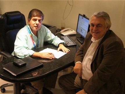 Presidente da CBTM e Diretor Financeiro do Lance! se reúnem no Rio