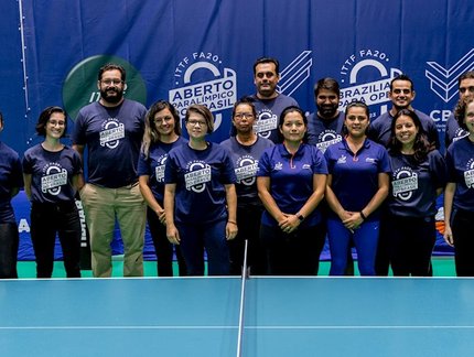 Curso chancelado pela ITTF forma nove classificadores paralímpicos durante o Aberto Internacional