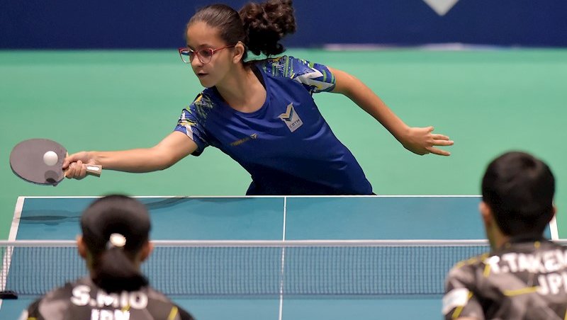 Evellyn ficou em segundo junto com europeia neste