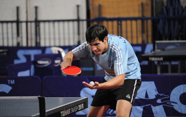 Ian Almeida em uma das competições de Tenis de Mesa (Foto: Ian Almeida/Arquivo Pessoal)
