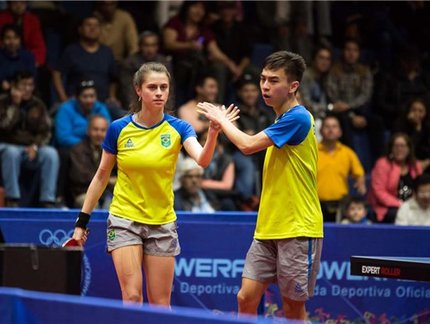 JOGOS SUL-AMERICANOS – Bruna Takahashi e Vitor Ishiy conquistam mais dois ouros no último dia de disputas do tênis de mesa