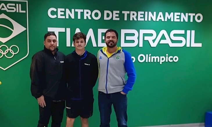 Lucas Romanski no Centro de Treinamento do Time Br