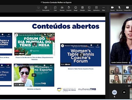 Universidade do Tênis de Mesa marca presença no 1º Encontro Aberto da Comissão da Mulher no Esporte do COB