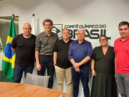 Comitiva da CBTM realiza visita ao Comitê Olímpico do Brasil