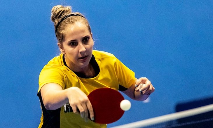 Dani Rauen treina no CPB, com rígido protocolo. Fo