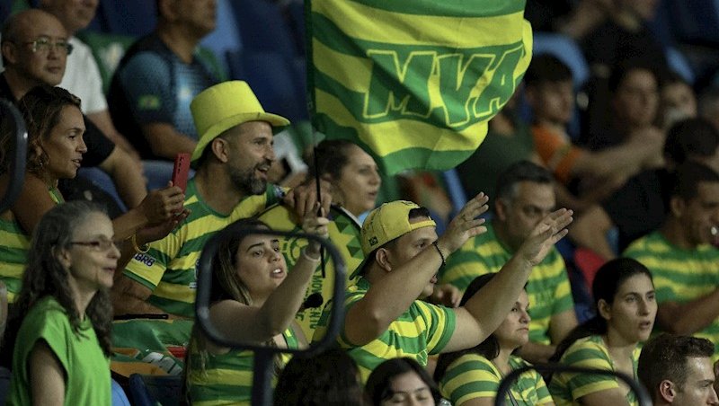 Torcida compareceu em peso na Arena Carioca 1 para