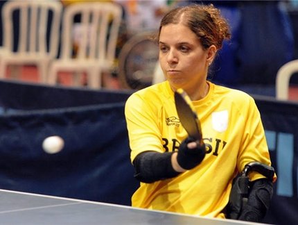 Brasileira, 14ª no ranking, vence a quinta melhor mesatenista da Classe 02