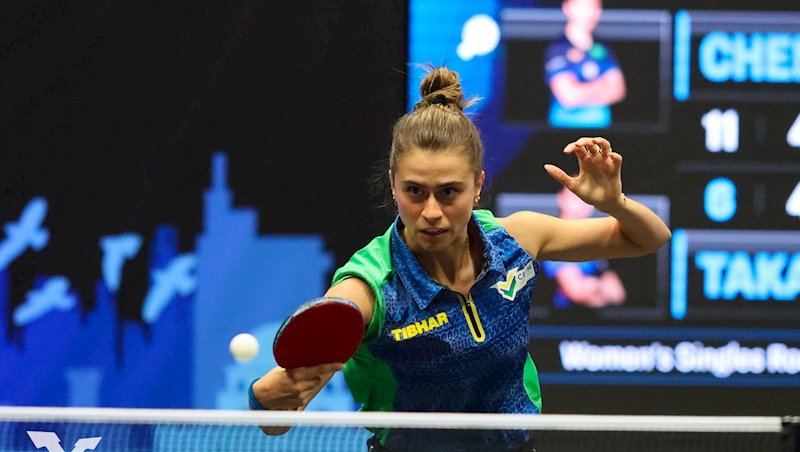 Bruna Takahashi em ação na Tunísia - Foto: WTT