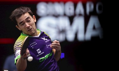 Hugo Calderano vence Quadri Aruna por 4 sets a 0 e avança às semifinais do Grand Smash Singapura