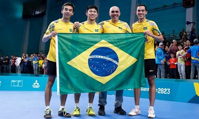 TÊNIS DE MESA NO PAN – Brasil confirma o favoritismo e fecha os Jogos com conquista da medalha de ouro de equipes masculinas
