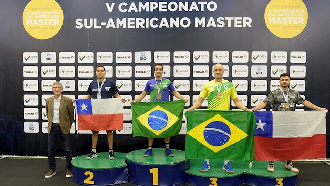 Líderes do ranking nacional, Allan Sarmento e Valesca Maranhão são campeões do Sul-americano Master
