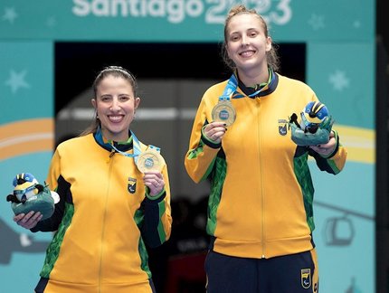 TÊNIS DE MESA NO PARAPAN – Danielle Rauen e Jennyfer Parinos dominaram a classe WD14-20