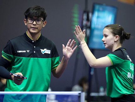 Felipe Okano e Mahayla Sardá avançam à final de duplas mistas do Campeonato Pan-Americano Sub-15