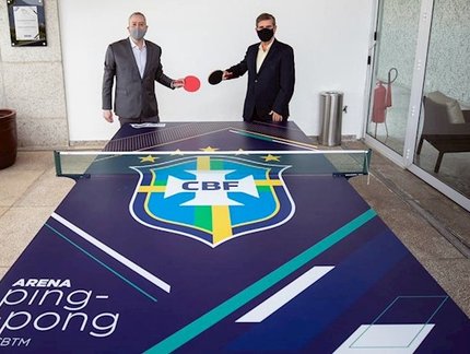 CBF recebe primeira Arena Ping-Pong, produto formatado para empresas e associações