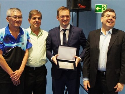 Andrew Parsons é a 12ª personalidade a receber o título de benemérito da CBTM