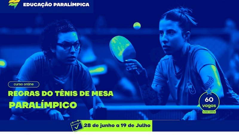 Em parceria com a Educação Paralímpica, Universidade do Tênis de Mesa oferece curso "Regras do Tênis de Mesa Paralímpico"