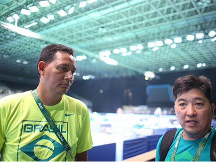 Seleção brasileira faz treino em local onde serão as partidas na Rio-2016
