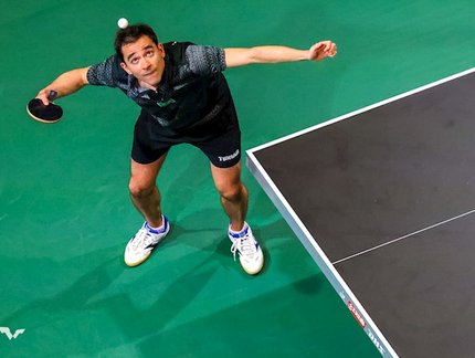 WTT Star Contender Doha: Hugo Calderano é superado pelo alemão Dang Qiu e se despede nas oitavas de final