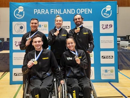 Dois ouros, uma prata e dois bronzes: seleção paralímpica conquista cinco medalhas nas disputas individuais do Aberto da Finlândia