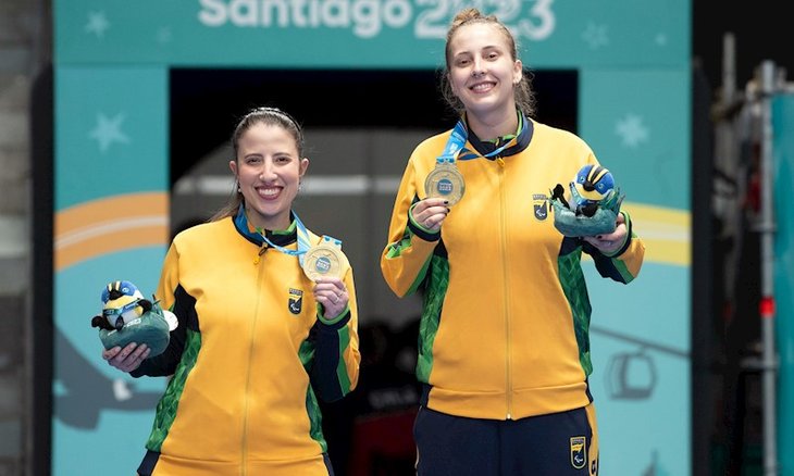 Jennyfer Parinos e Danielle Rauen não perderam nen