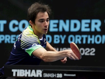 Anotou a placa? Hugo Calderano atropela mais uma vez e vai à final no WTT da Tunísia