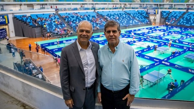 Presidentes do COB, Paulo Wanderley, e da CBTM, Al