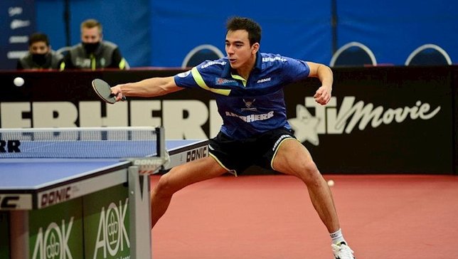 Hugo Calderano disputou mais uma final na Alemanha