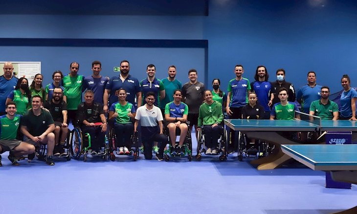 Equipe brasileira no último treinamento antes do M