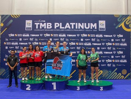 Rio Spin-RJ conquista o título do Veterano 4 feminino de Equipes de Clubes do TMB Platinum - Campeonato Brasileiro