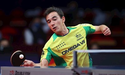 Hugo Calderano termina entre os oito melhores do ITTF Finals e segue para a disputa do WTT de Macau