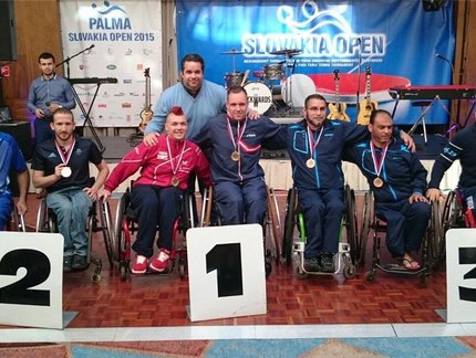 Aberto da Eslováquia: Cátia e Carla levam ouro na Classe 1/2; Claudiomiro é prata na 5