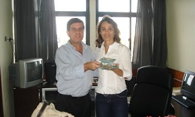 ALAOR SE ENCONTRA COM CAMPEÃ DE ATLETISMO