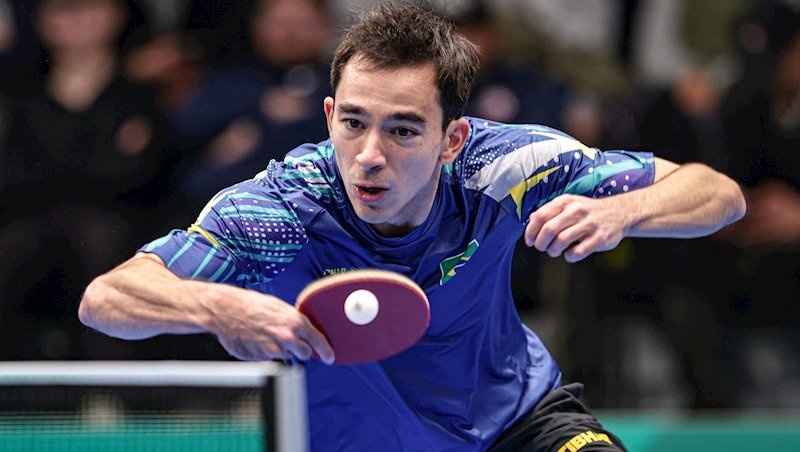 Hugo Calderano está em oitavo lugar. Foto: Wander 