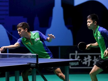 Já classificados à fase principal, Vitor Ishiy e Eric Jouti representam o Brasil no WTT Feeder Vila Nova de Gaia, em Portugal