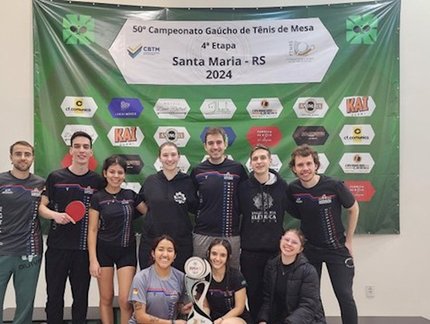 Equipe de tênis de mesa da UFRGS é campeã dos Jogos Universitários Gaúchos 2024