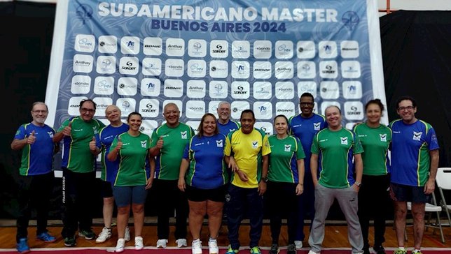 Brasil conquista nove medalhas em Campeonato Sul-Americano de Masters de Tênis de Mesa