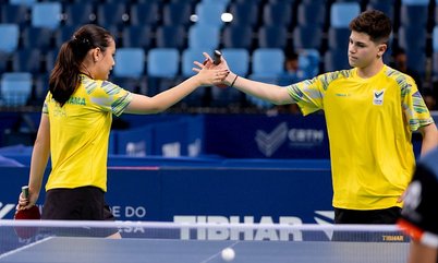 Em busca do terceiro título do ano, Lucas Romanski e Julia Hatakeyama garantem vaga na final do WTT Youth Contender do Rio de Janeiro